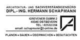 Architektur- und Sachverständigenbüro Dipl.-Ing. Hermann Schapmann